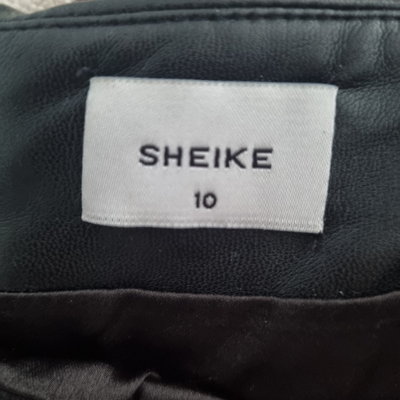 Sheike faux leather black midi skirt - Picture 2 of 2